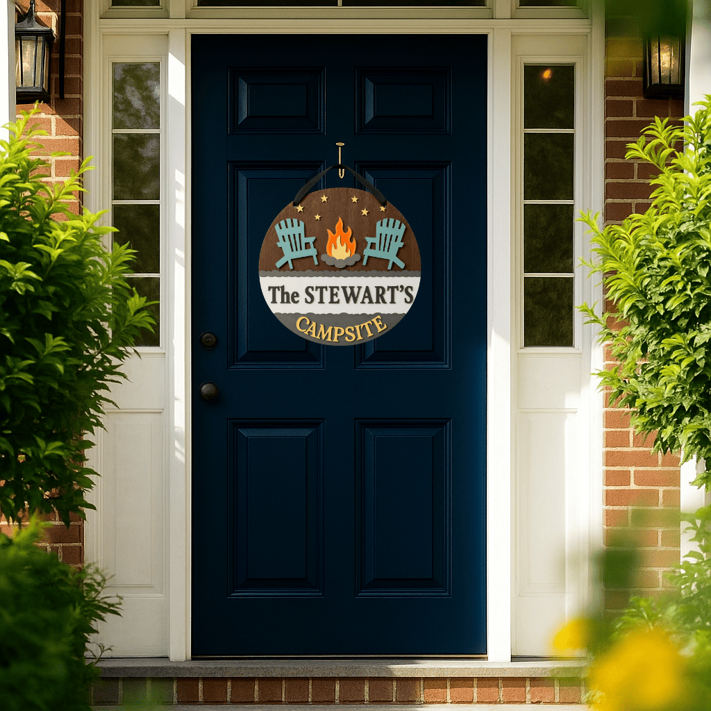 DIY Personalized Campsite Door Hanger Kit