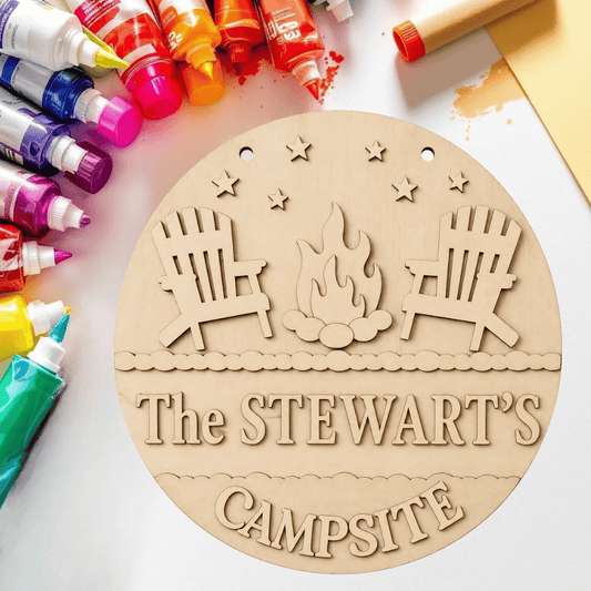 DIY Personalized Campsite Door Hanger Kit