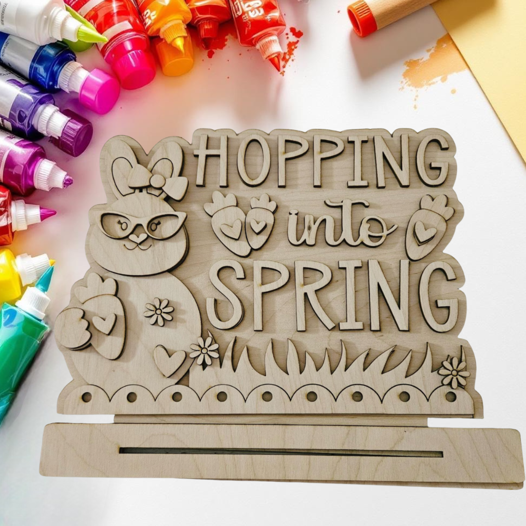 DIY Hopping Into Spring Shelf Sitter Kit