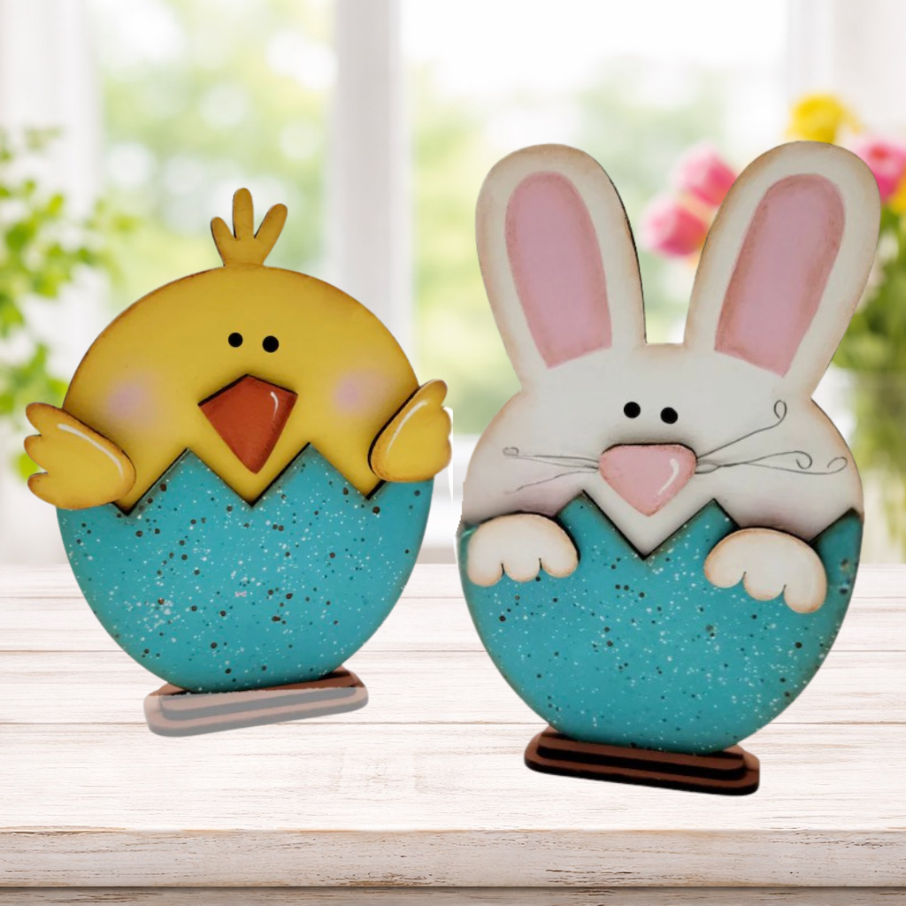 DIY Easter Bunny and Eggs Shelf Sitter Kit for Kids