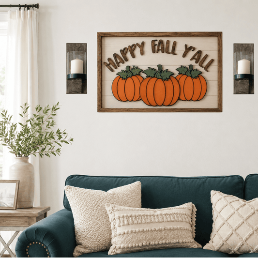 Happy Fall Y’all Wall Decor Sign