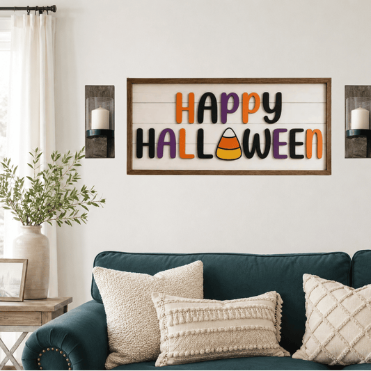 Happy Halloween Fall Wall Decor Sign