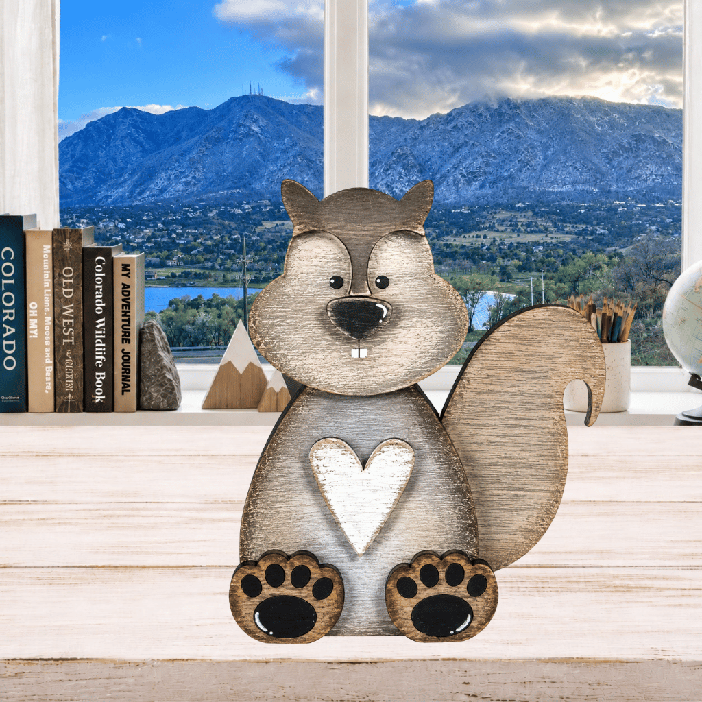 Layered Squirrel Shelf Sitter