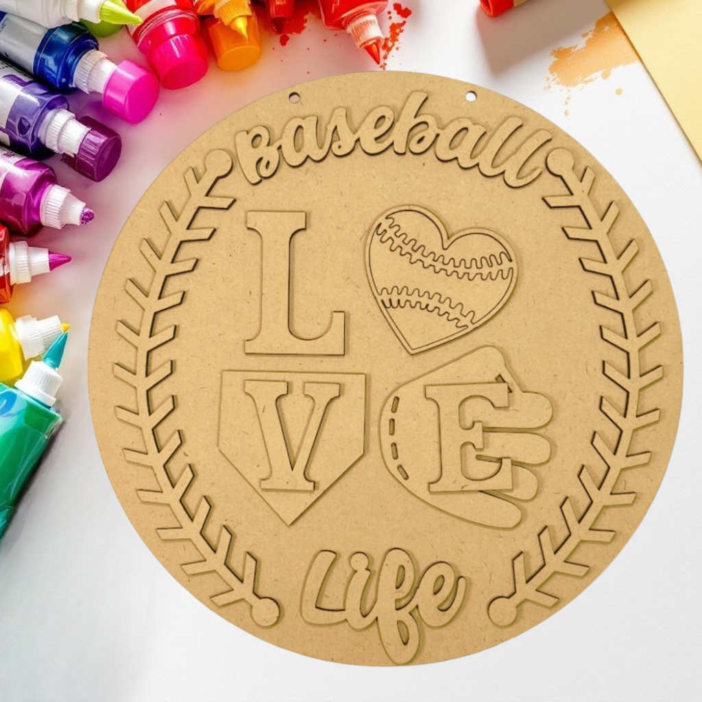 DIY Baseball Door Hanger Kit