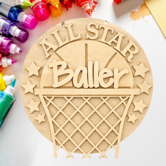 DIY Basketball Door Hanger Kit
