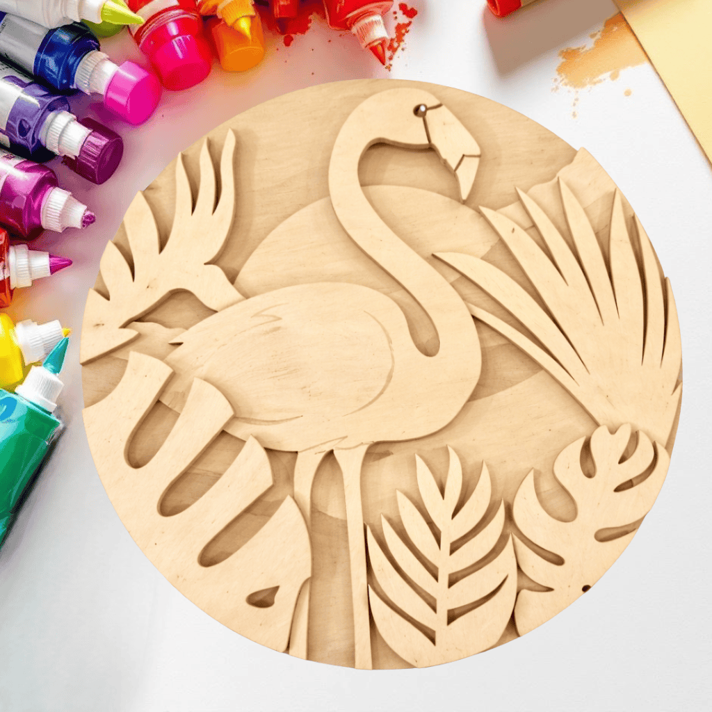 DIY Flamingo Door Hanger Kit