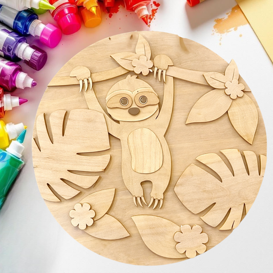 DIY Sloth Door Hanger Kit