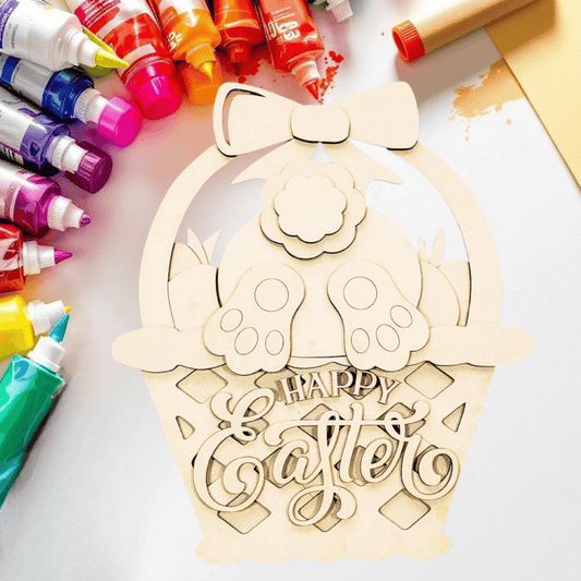 DIY Easter Bunny Basket Door Hanger Kit