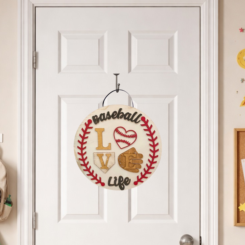 DIY Baseball Door Hanger Kit