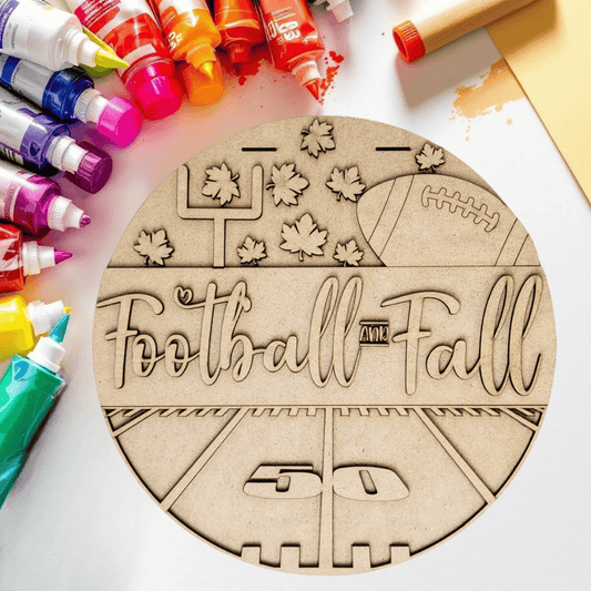 DIY Football and Fall Door Hanger Kit