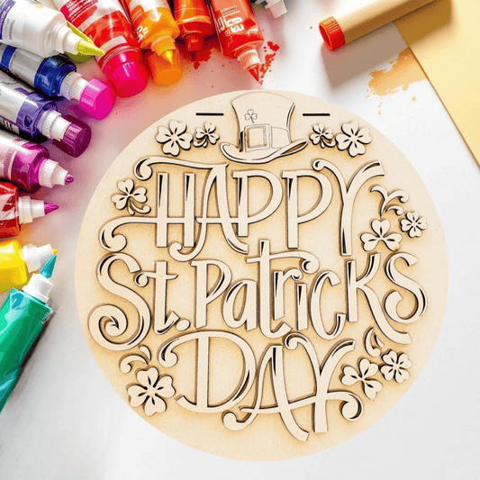 DIY Happy St. Patrick’s Door Hanger Kit
