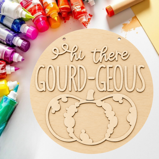 DIY Hi There, Gourdgeous Door Hanger Kit