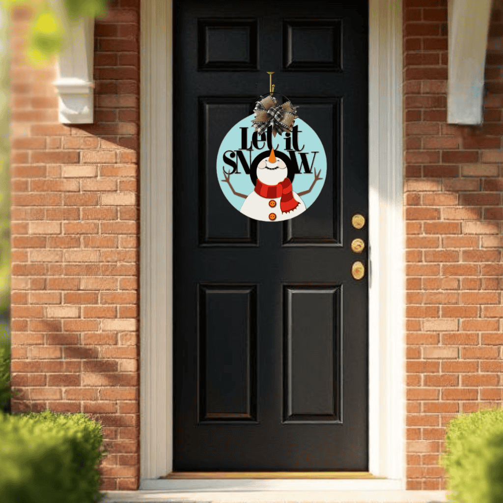 Let It Snow Winter Door Hanger – A Festive Delight for Your Home