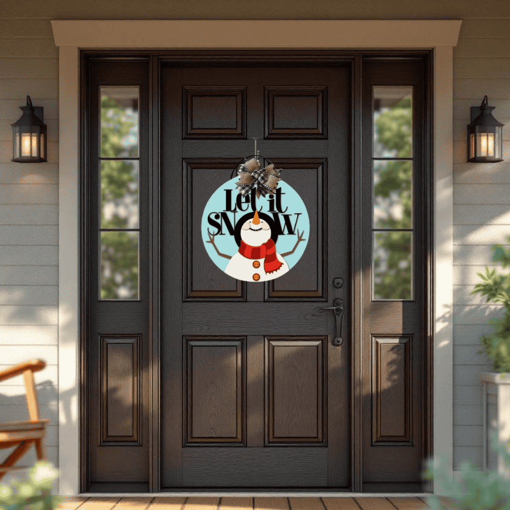 Let It Snow Winter Door Hanger – A Festive Delight for Your Home