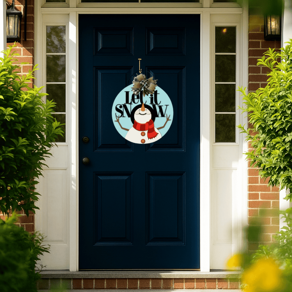 Let It Snow Winter Door Hanger – A Festive Delight for Your Home