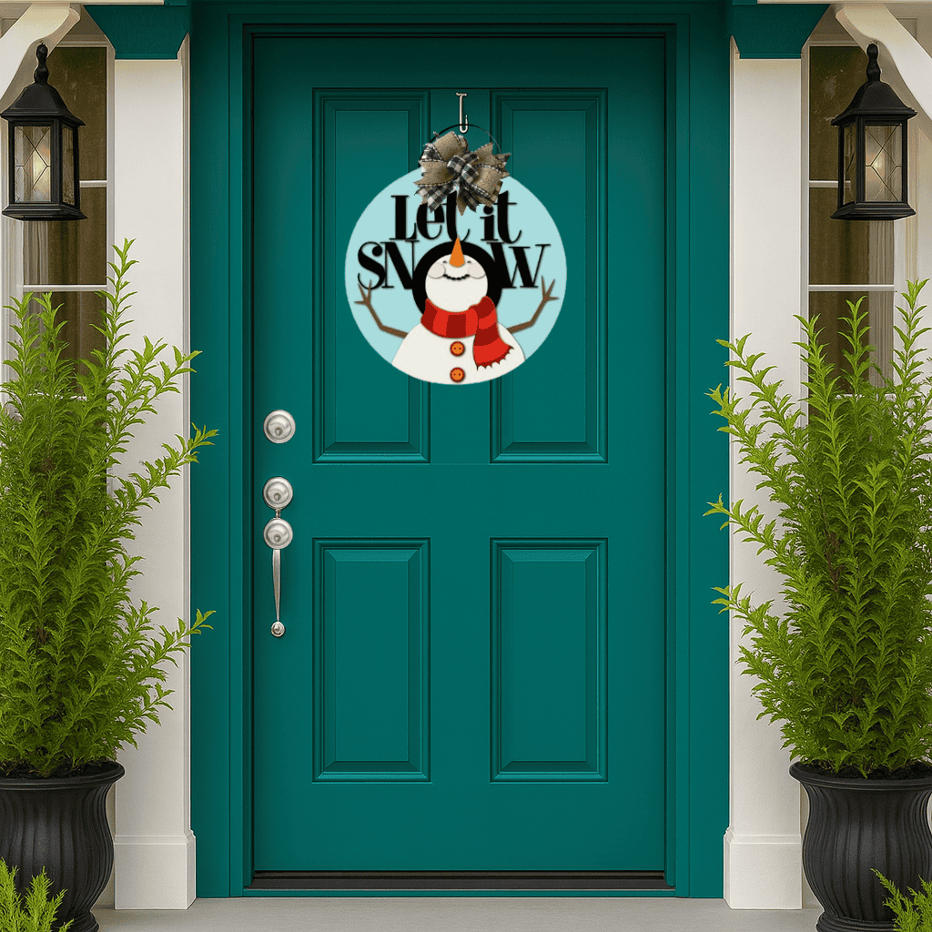 Let It Snow Winter Door Hanger – A Festive Delight for Your Home