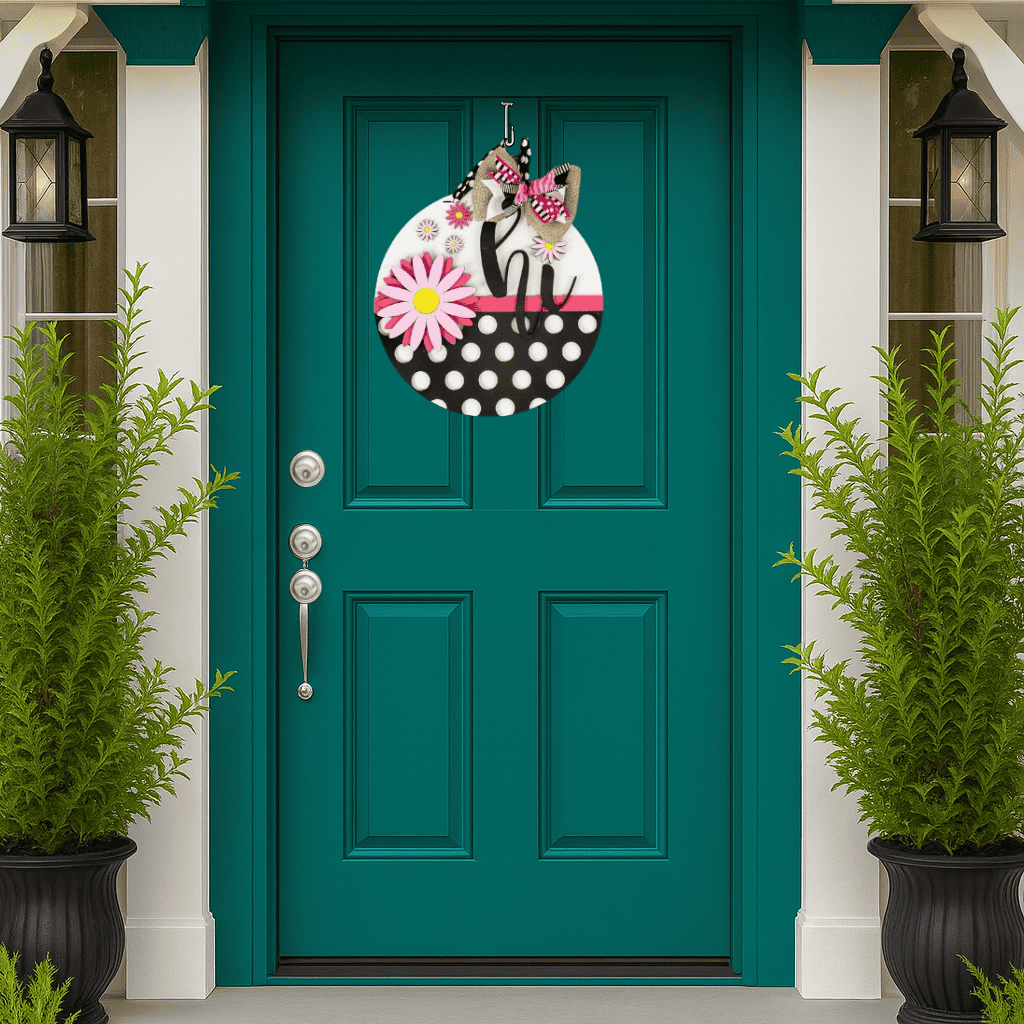 DIY Daisy Polka Dot Spring Door Hanger Kit