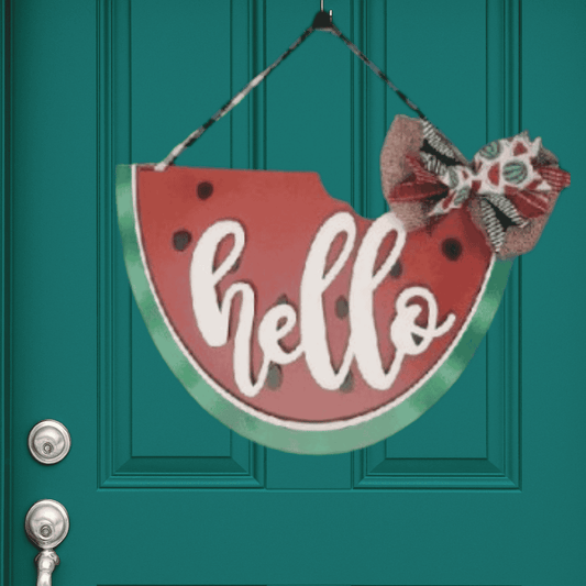 Summer Watermelon Door Hanger