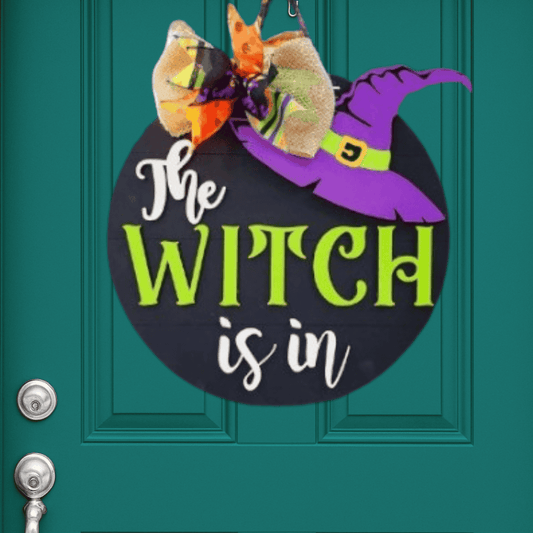 The Witch is In Door Hanger