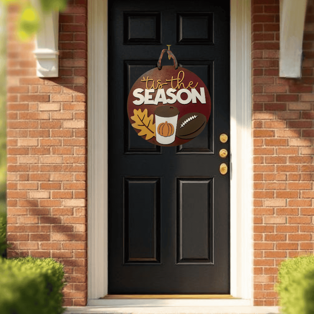 Tis the Season Fall Door Hanger
