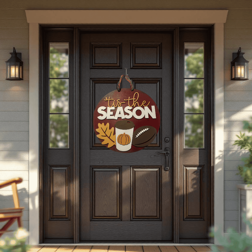 Tis the Season Fall Door Hanger