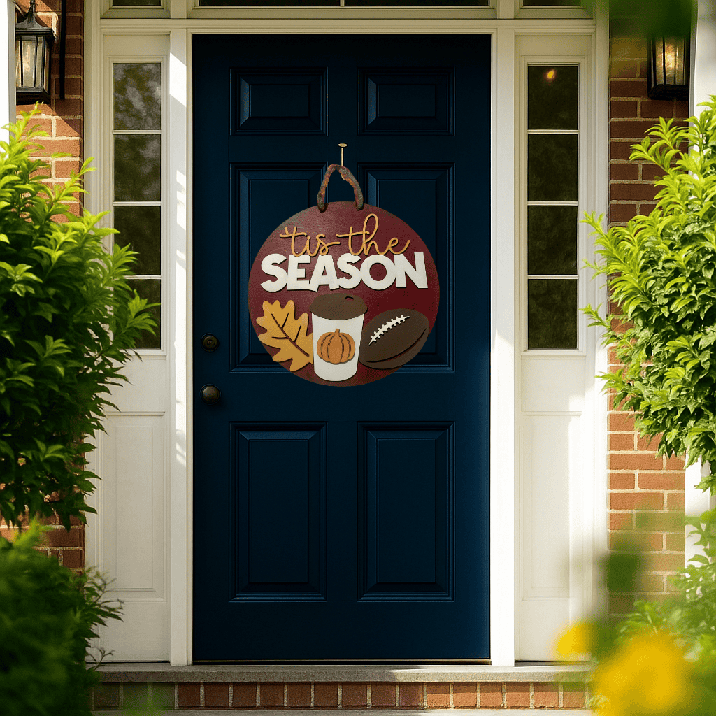 Tis the Season Fall Door Hanger