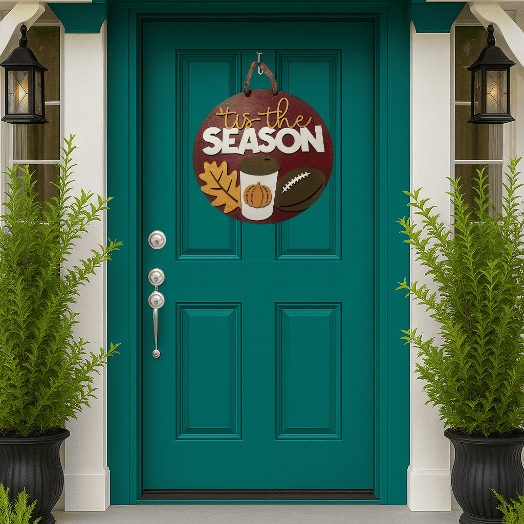 Tis the Season Fall Door Hanger