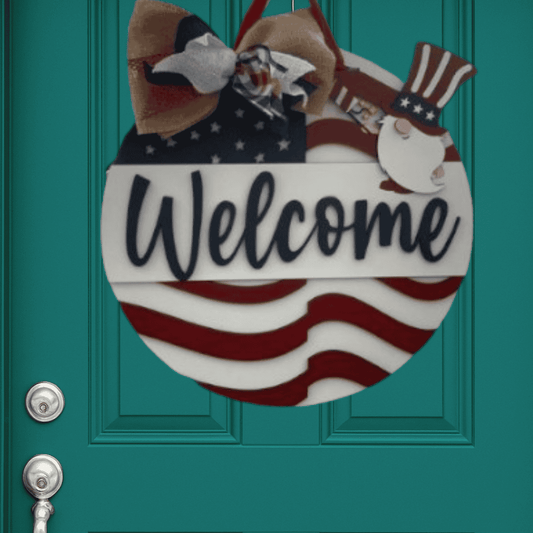 4th of July Uncle Sam Door Hanger
