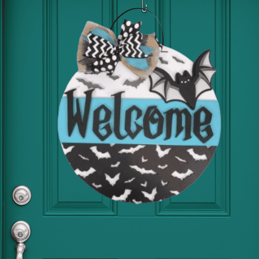 Welcome Bats Door Hanger