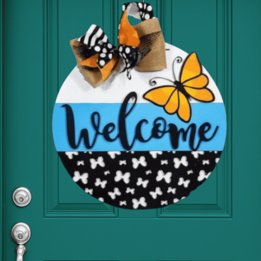 Butterflies Door Hanger
