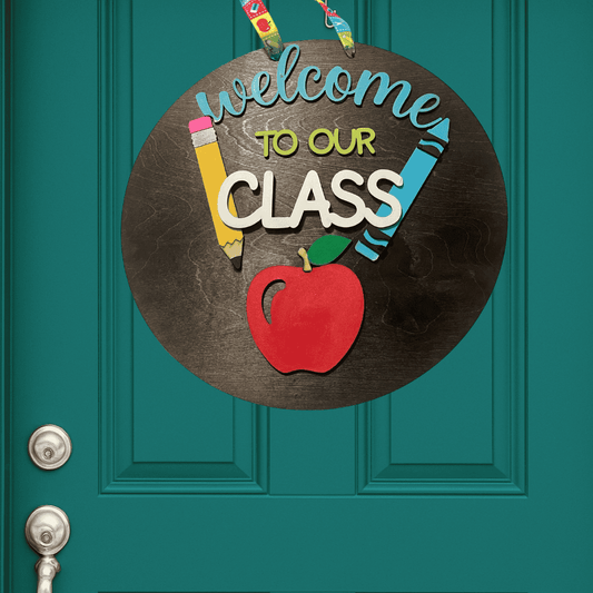 Welcome to Our Class Teacher Door Hanger