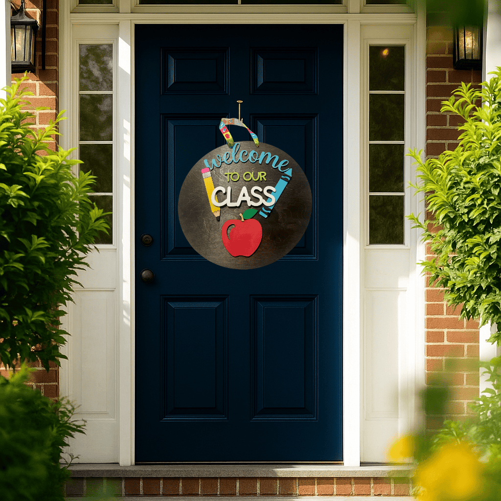 Welcome to Our Class Teacher Door Hanger